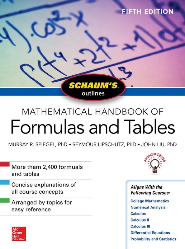 Schaum's Outline of Mathematical Handbook of Formulas and Tables